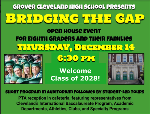 8th Grade Open House - Bridging the Gap