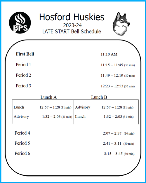 schedule
