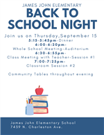 Back to school night 