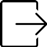 Paper Cut Exit Icon 