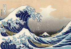 "The Great Wave" painted by Katsushika Hokusai 