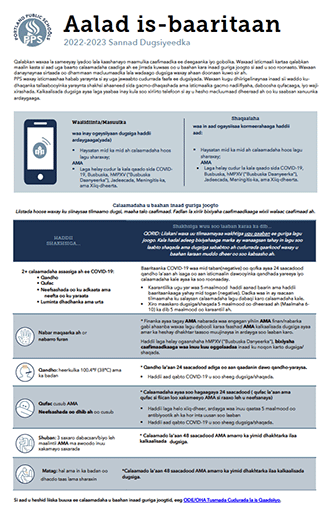 Download the Self-Sceening Tool Checklist - Somali