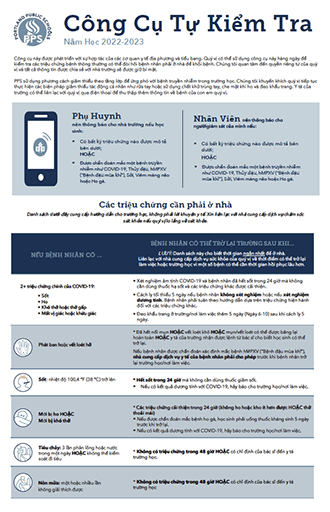 Download the Self-Sceening Tool Checklist - Vietnames