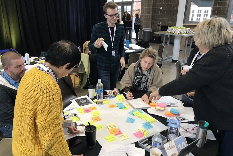 Event attendees at a table