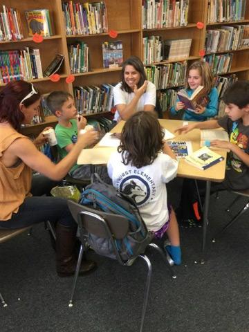 Students at a table 