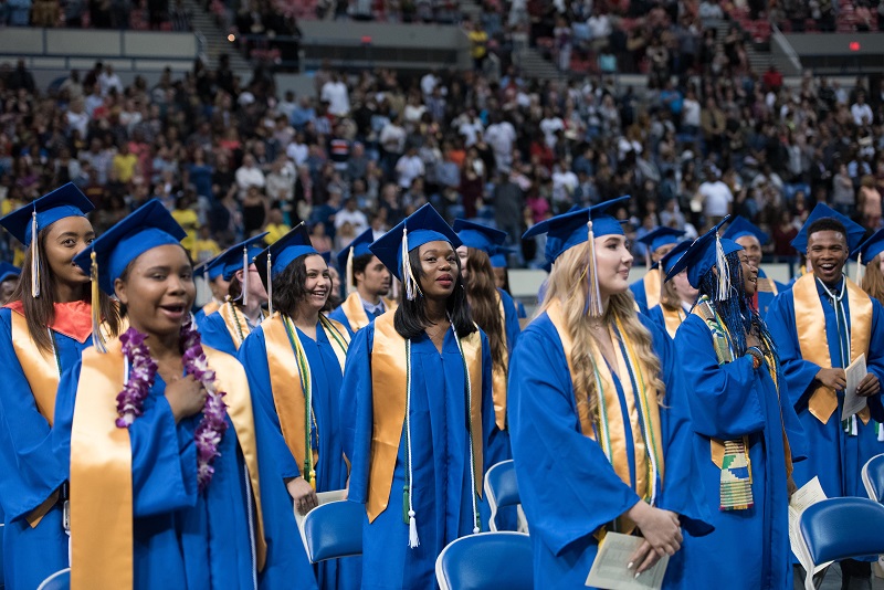Photo of a graduation