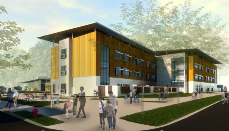 Rendering of Kellogg Middle