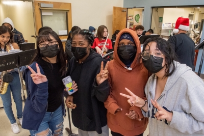 Lane Middle School students