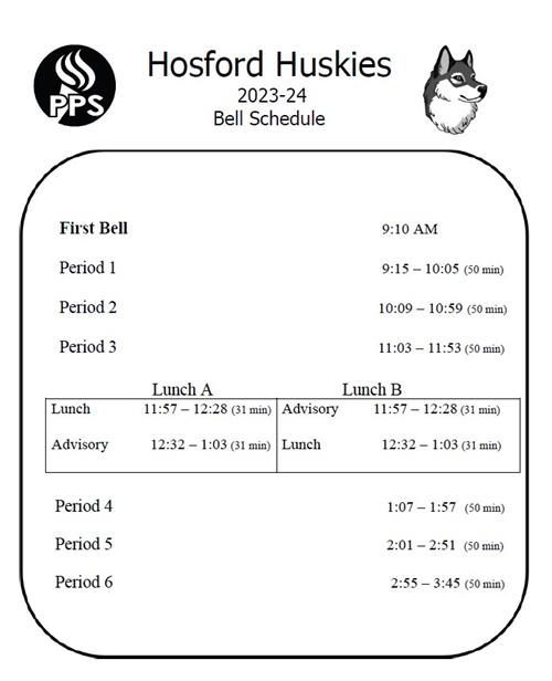schedule