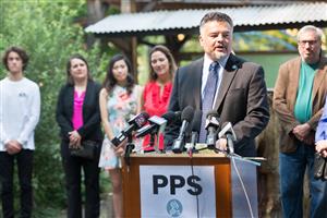 Guadalupe Guerrero Speaking at Podium