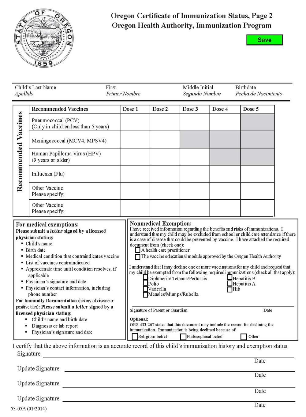 Immunization Page 2