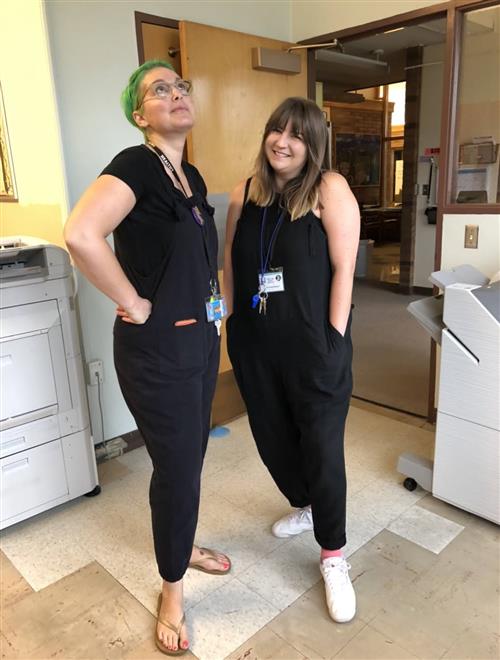 Teacher Allison and Counselor Kate! 