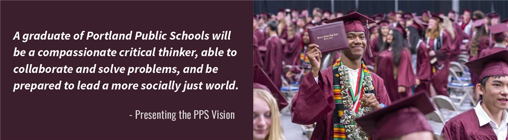 Banner. PPS Vision. A graduate of PPS will be a compassioniate critial thinker, able to collaroate and solve problems.