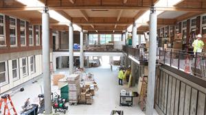 Student commons construction 