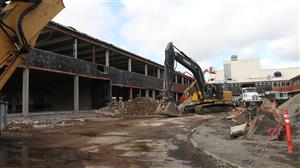 Front of Madison demolished 