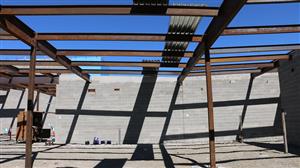 Steel framing at Madison 