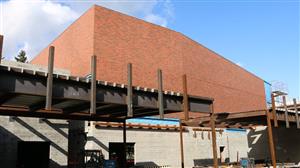 new Theater exterior brick work 