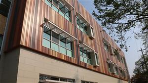 The exteror work on the building is nearly complete 