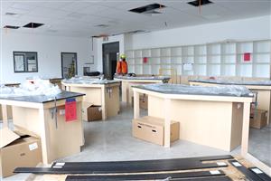 Work in Science classroom 