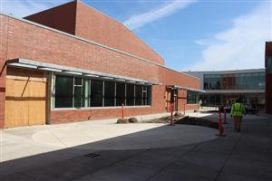 Courtyard next to commons