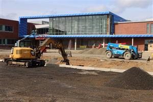 New front of the school