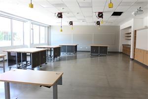 Natural light fills the classrooms