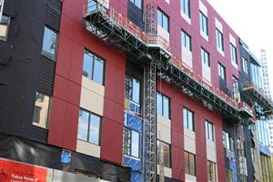 Panel work on the North side