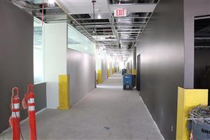 Hallway with finished walls & paint
