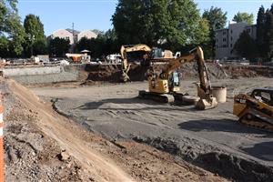 excavation work on MPG site
