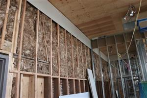 The main historic classroom wing is ready for drywall work