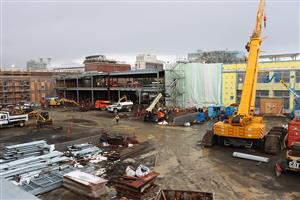 VIew of entire Benson construction site