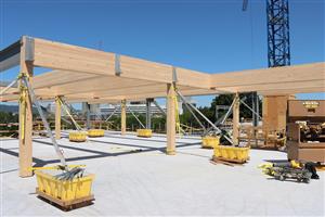 3rd floor of MPG with wood framing