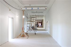 Hallway near completion
