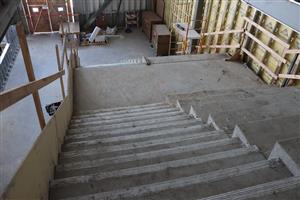 Learning staies with finished concrete