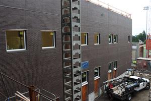 newly finished brikc wall