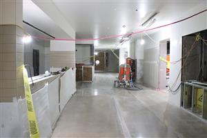 New bathrooms and hallway