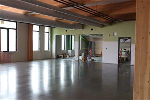 Polished floors on the 2nd floor