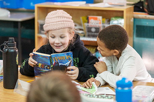 Children reading