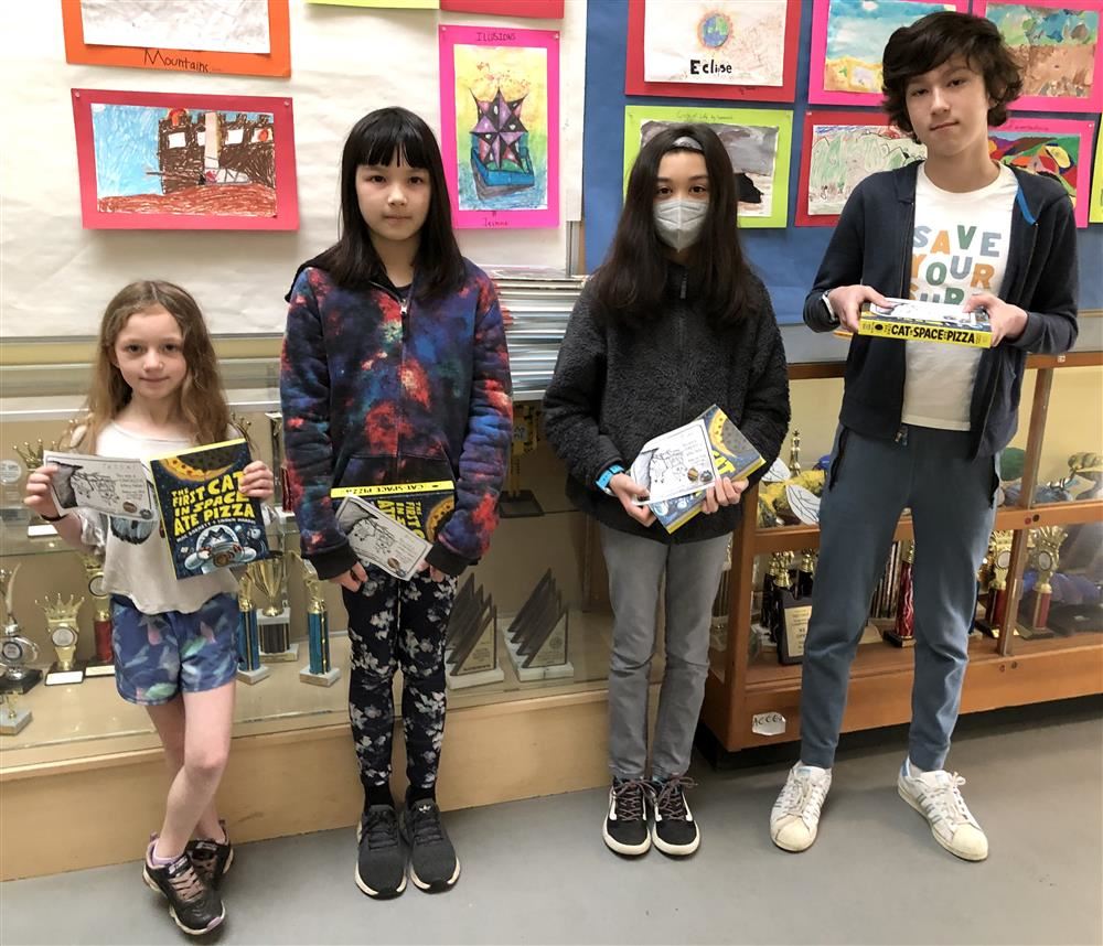  Tessa Willis (Grade 2), Bea Yang (Grade 3), River Starr (Grade 4), Lyndon Neufeld (Grade 5)