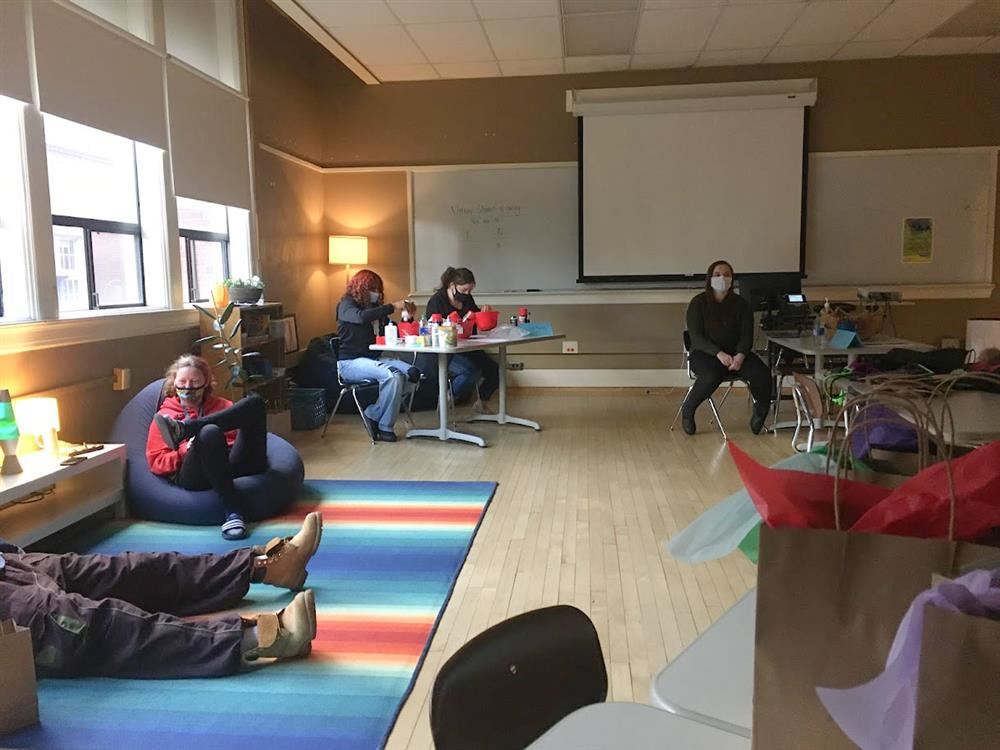 Reconnection Center Classroom with Students