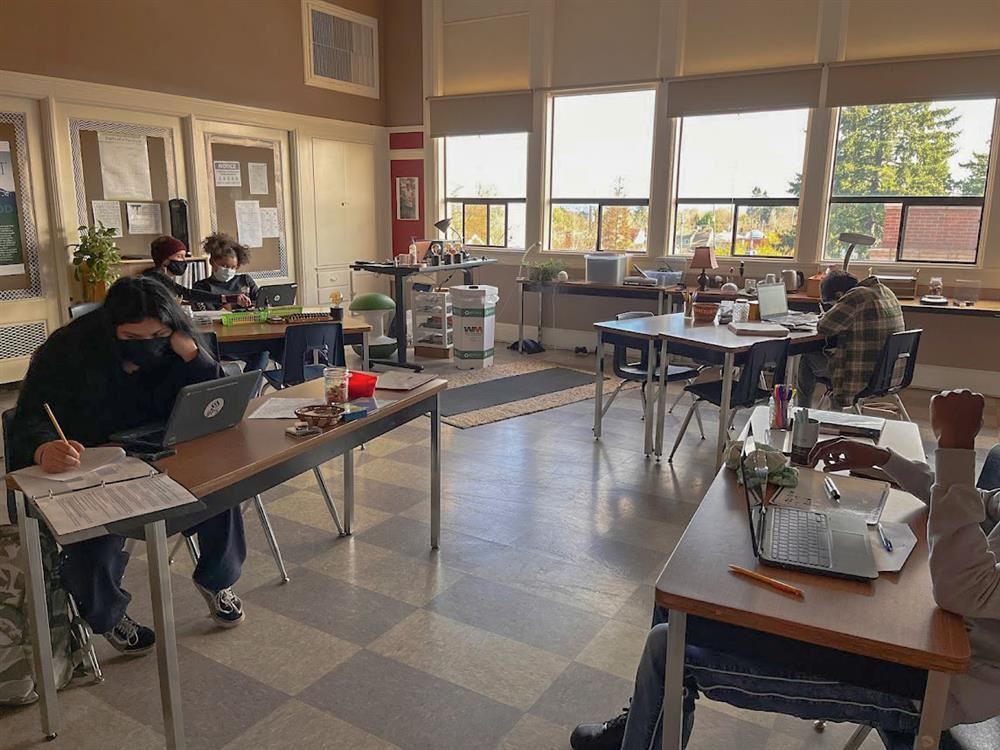 Reconnection Center Classroom with Students