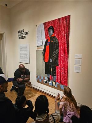 Students at Portland Art Museum