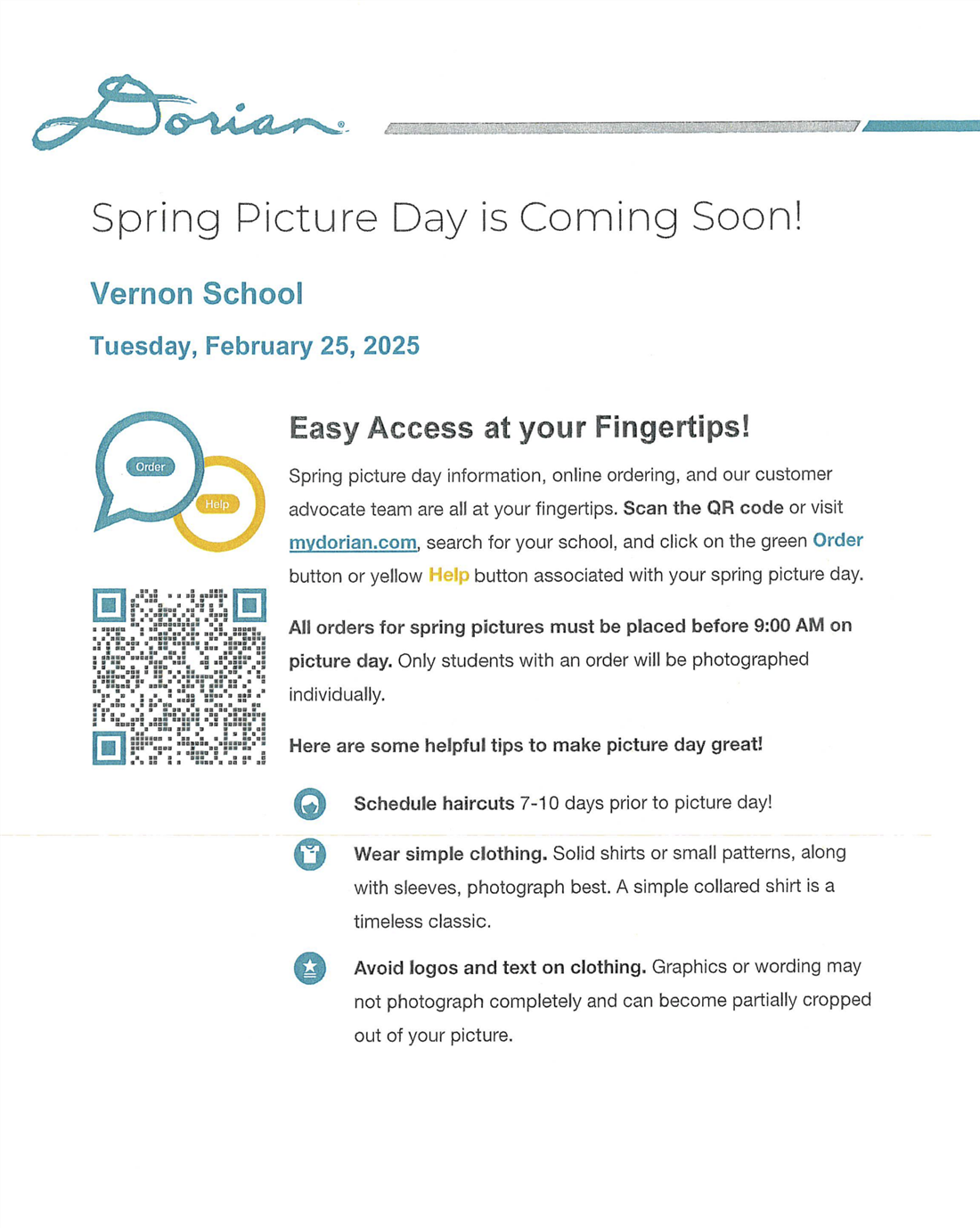 Spring picture day is coming soon - click flyer to read more!