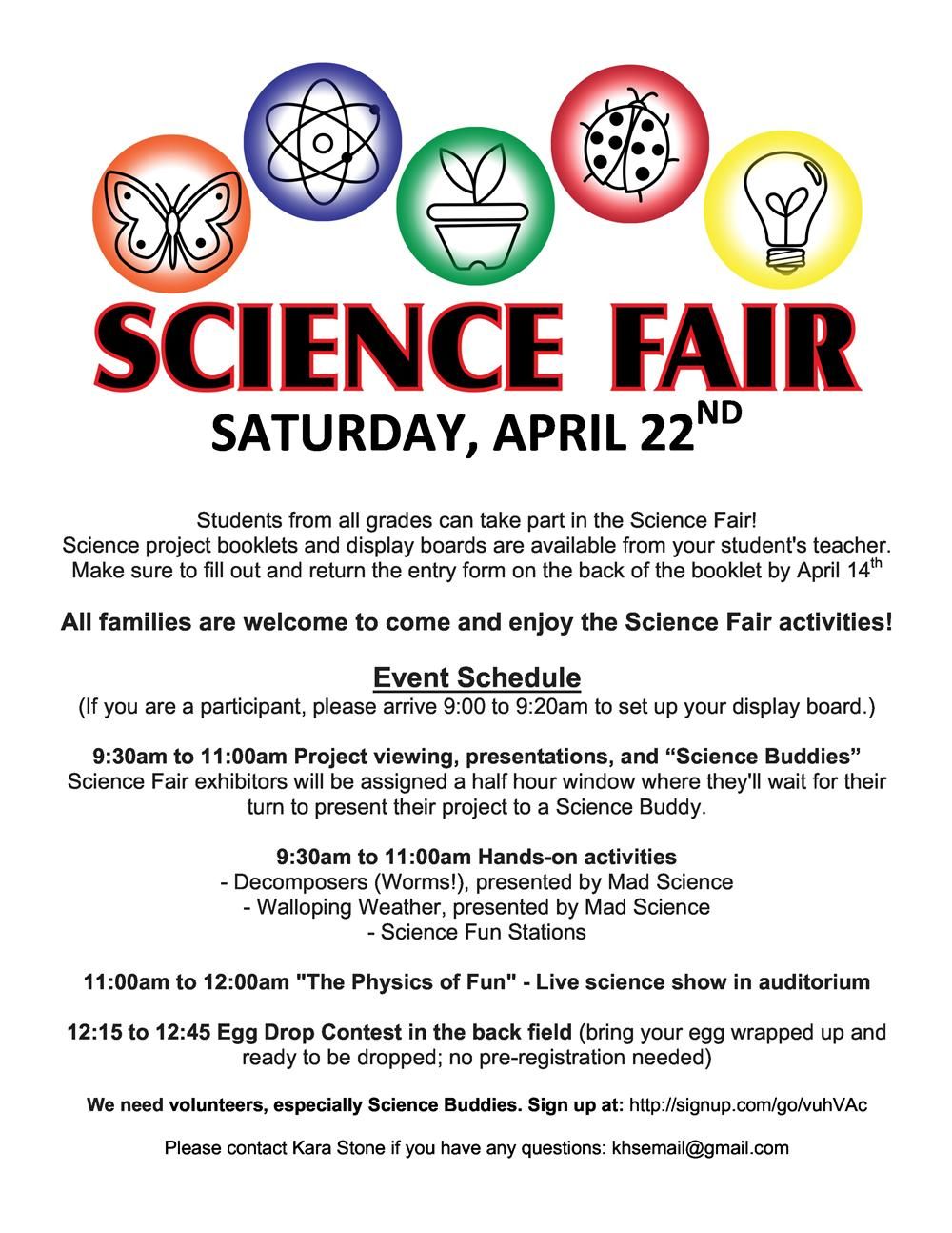 ainsworth news detail page science fair flyers