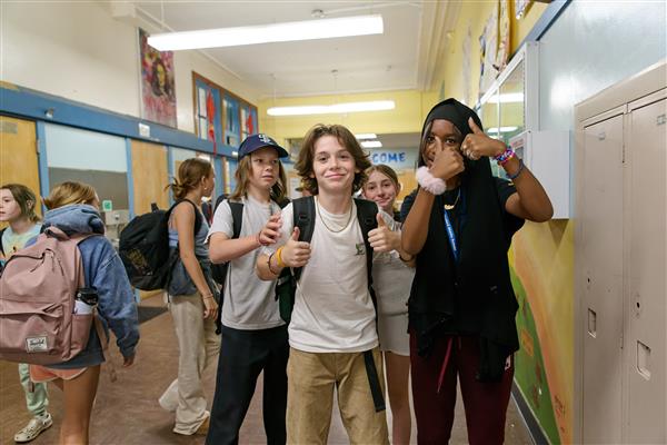 Students at Hosford Middle School